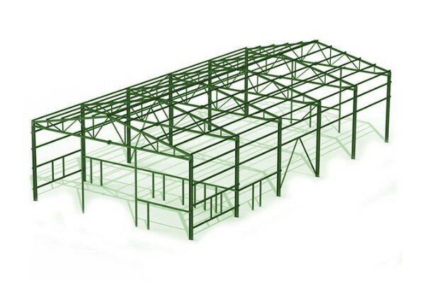 Проект прямостенного ангара 15x30x6